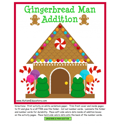 Gingerbread Man Addition                                                                 