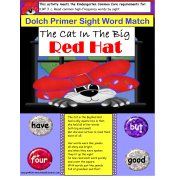 File Folder Primer Sight Words The Cat in the Big Red Hat
