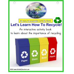Earth Day - How To Recycle Activity Book {Interactive with Visuals}