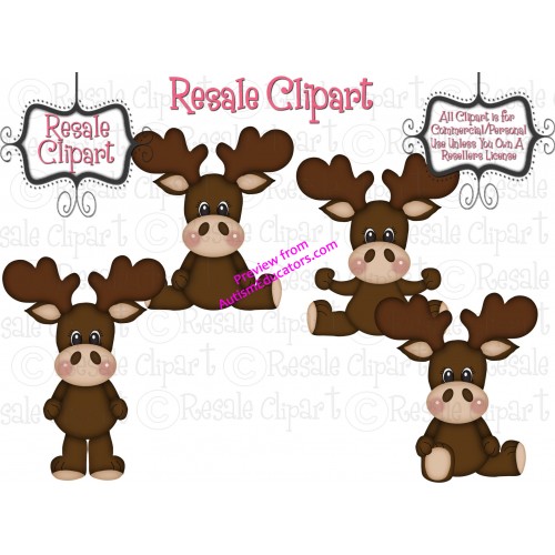 free baby moose clipart - photo #18