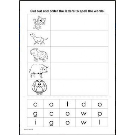 Cut and Spell - Autism, Special Needs, SEN, Spelling, Early Years