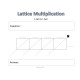 Lattice Multiplication Math Sheets
