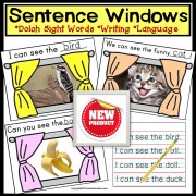SIGHT WORDS Sentence Writing Windows with IEP Goals for Special Needs Students