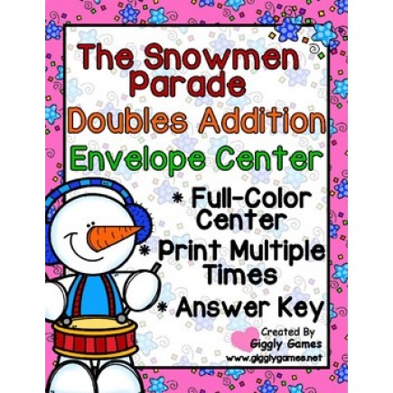 The Snowmen Parade Doubles Addition Envelope Center