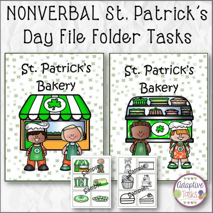 NONVERBAL St. Patrick's Day File Folder Tasks