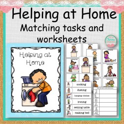Helping at Home Matching Tasks and Worksheets