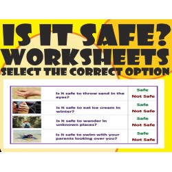 Is It Safe?–  Worksheets with real images– Circle the correct option.