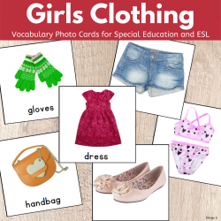 Girls Clothing Cards