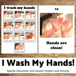 Washing Hands Visual Posters and Activity