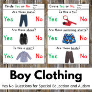 Print and Go Boy Clothing Yes No Questions