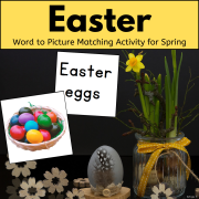 Easter Word to Picture Matching Activity
