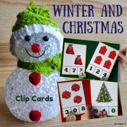 Winter and Christmas Activity - Clip Cards