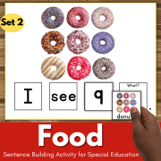 Food Sentence Building Activity Set 2