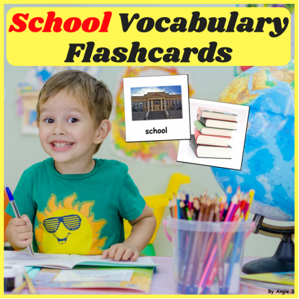 Back to School Photo Flash Cards