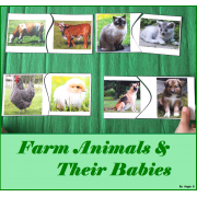 Farm Animals & Their Babies Matching Activity
