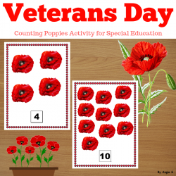 Veterans Day Activity - Counting Poppies