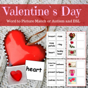 Valentine`s Day Activity - Word to Picture Match