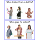 Who Questions Print and Go Worksheets Set 1