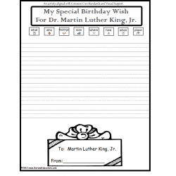 FREE Martin Luther King Day Writing Activity