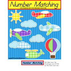 File Folder Matching Numbers and Number Words {Pre-K/Kindergarten/Autism}