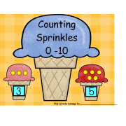 One To One Correspondence To 10 |Counting Sprinkles