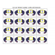 File Folder Matching Number Words Football Theme