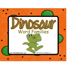 Dinosaur Word Families