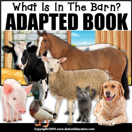 Adapted Book: WHAT IS IN THE BARN – Special Education Resource for Reading