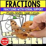 FRACTIONS | TASK BOX FILLER ACTIVITIES | Special Education Resource