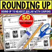 Rounding Up To Nearest Dollar WORKSHEETS