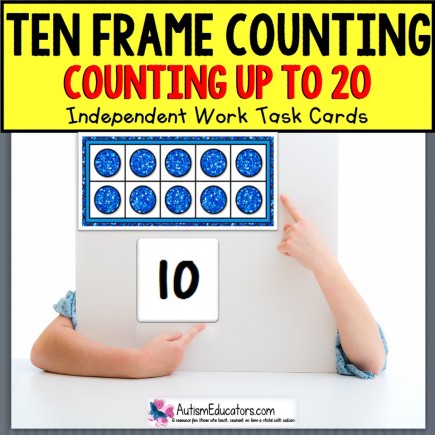TEN FRAME Counting To 20 TASK CARDS Task Box Filler