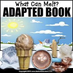 Adapted Book: WHAT CAN MELT – Special Education Resource for Reading