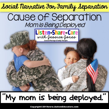 Social Narrative for Autism and Special Education MILITARY DEPLOYMENT OF MOM