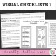 Questions, Comments and Connections|  Visual Checklists and Activities