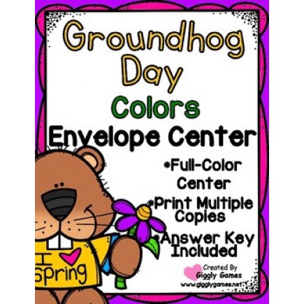 Groundhog Day Colors Envelope Center