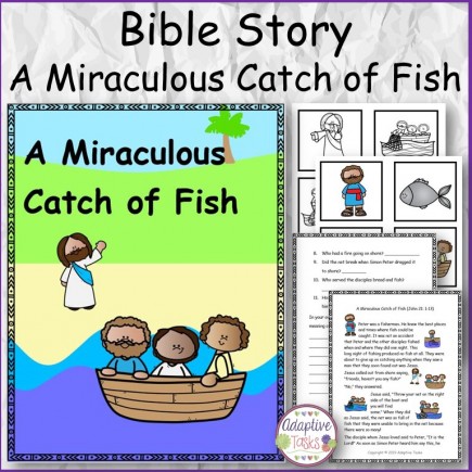 Bible Story A Miraculous Catch of Fish