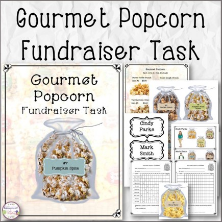 Gourmet Popcorn Fundraiser Task