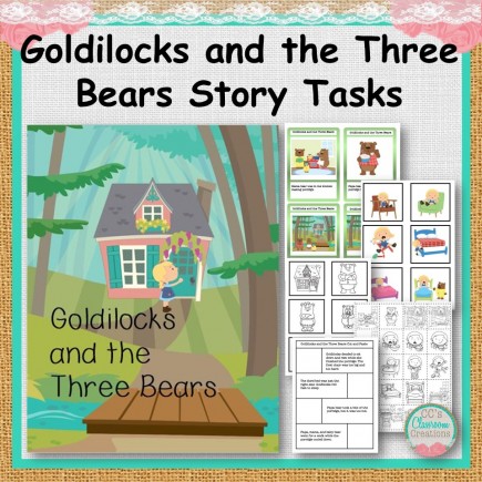 Goldilocks and the Three Bears Story Tasks