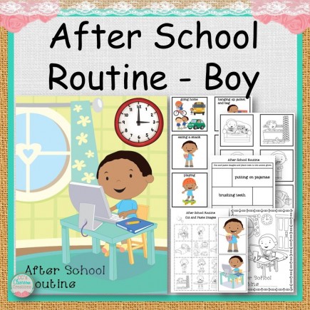 Boy After School Routine