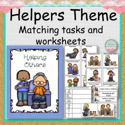 Helping Others Matching Tasks and Worksheets