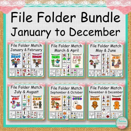 File Folder Bundle January to December