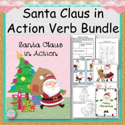 Santa Claus in Action Verb Bundle