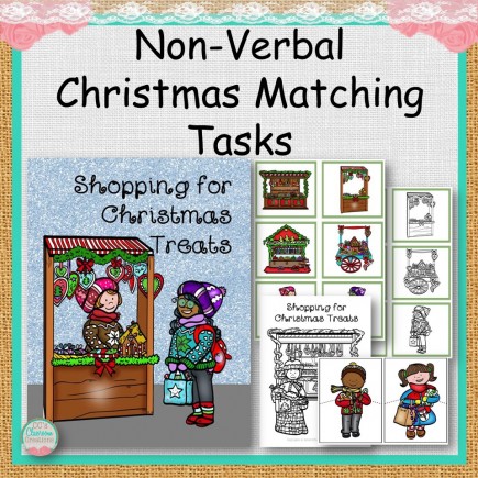 Nonverbal Shopping for Christmas Treats Matching Tasks