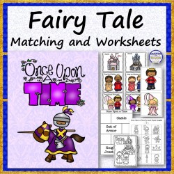 Fairy Tale Theme Matching and Worksheets