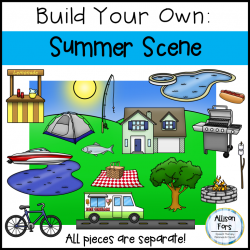 Build Your Own Summer Scene Clip Art