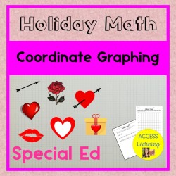 Valentine's Day Math Coordinate Graphing Mystery Picture Special Education