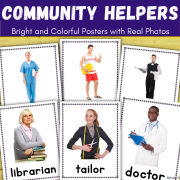 Community Helpers Posters with Real Pictures | Jobs | Careers | Professions