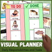 Visual Daily Planner | Chore Chart | Daily Schedule | Editable Tasks