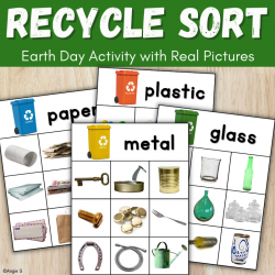Recycle Sorting Activity for Earth Day