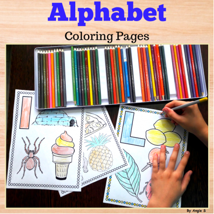 Print and Go Alphabet Coloring Pages for Back to School